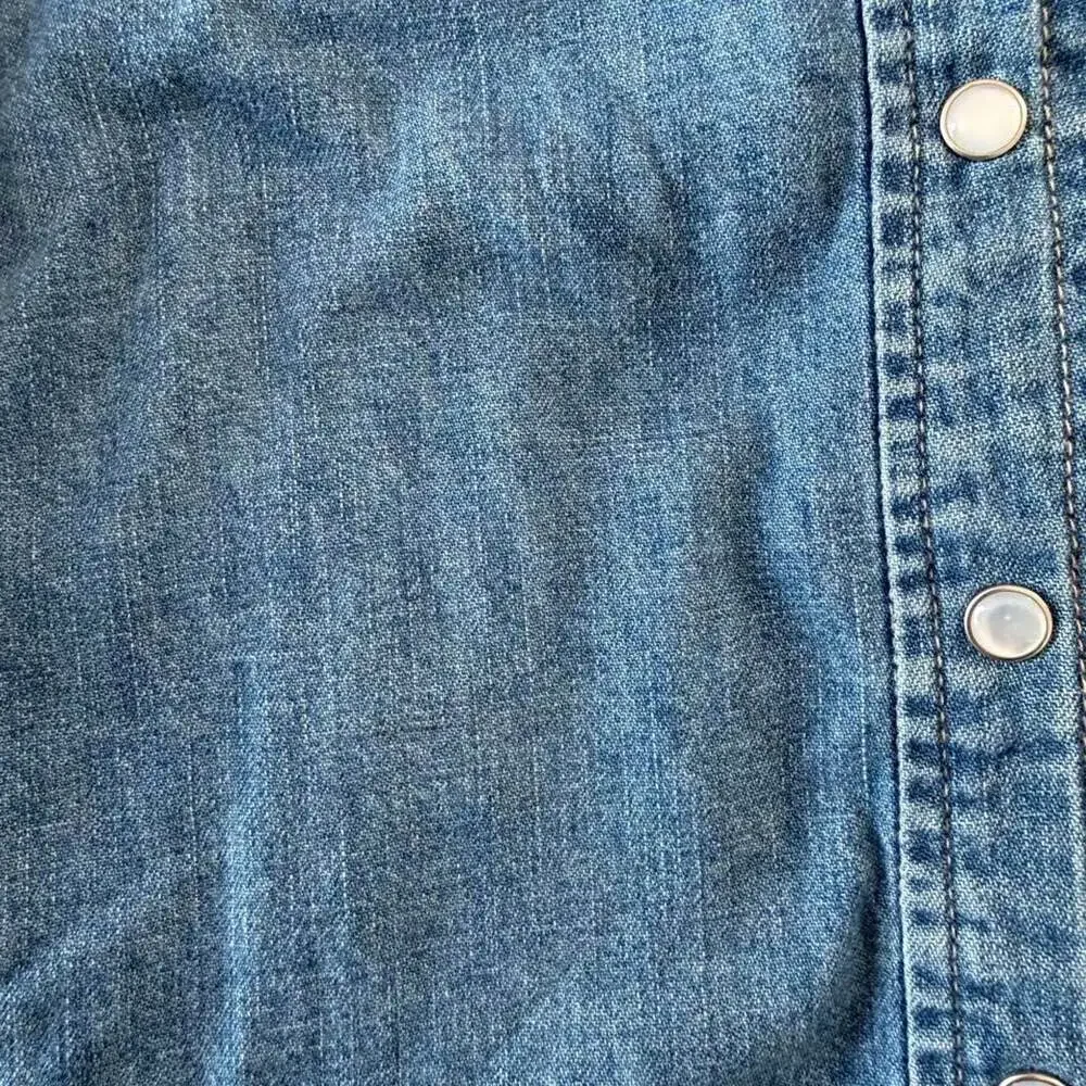 Veronica Beard Spruce Denim Button-Down Shirt | Women’s Size 4